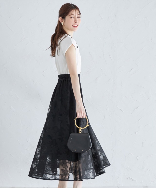早い者勝ち【VERSACE】レース スカート レースアップ 総レース スカート[品番：LCLW0002866]｜レース