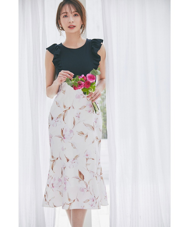 s*b様 【新品タグ付き未開封】 スプリングフラワーフレアブラトップ ミモザ X real shop news 0528 tocco-closet オフィシャルサイト