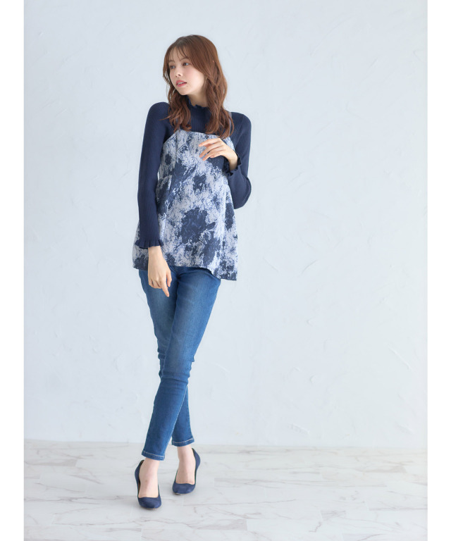 完売品おまけ付き♪未使用ジャガードペプラムトップス　ベージュゴールドLAVA AMELY by La-gemme］コラボ ペプラム ジャガード バックリボン