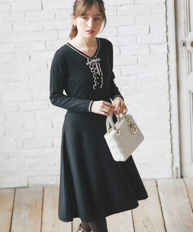 未使用 タグ付き maison de Dolce. ストレッチ2wayワンピース