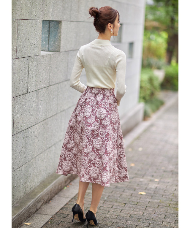 イエナ フラワージャガードスカート IENA フラワージャガードスカート  