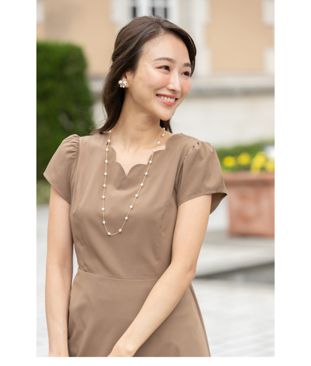 最終スペシャルプライス レディなバランスネックスカラ裾レースワンピース Rubieas ルビアス Tocco Closet トッコクローゼット Collection Sale品につき返品 交換 キャンセル 配送日指定不可 ラッピング不可