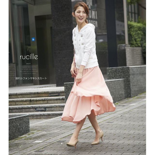 揺れシフォンマキシスカート Rucille ルシレ 16 Tocco Closet Collection Sale品につき返品 交換 キャンセル 配送日指定不可