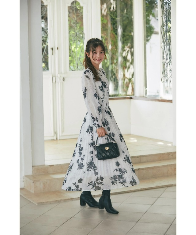 COCO DEAL シャーリングフリルフラワープリントワンピース 楽天市場