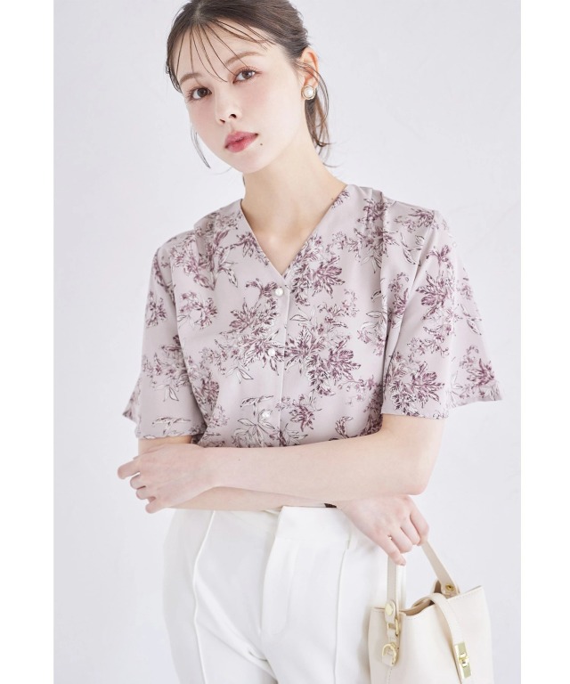 希少⭕️レオナール 総柄 シフォンカーディガン シアー ジュエル