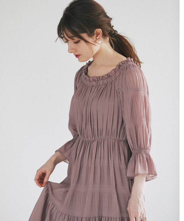 キャンディスリーブマジョリカプリーツワンピース