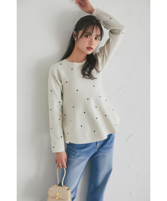 sheller TONGARI PAFF ドットペプラムトップス シェリエ sheller ドット ペプラムトップスの通販 by ゆきこ's