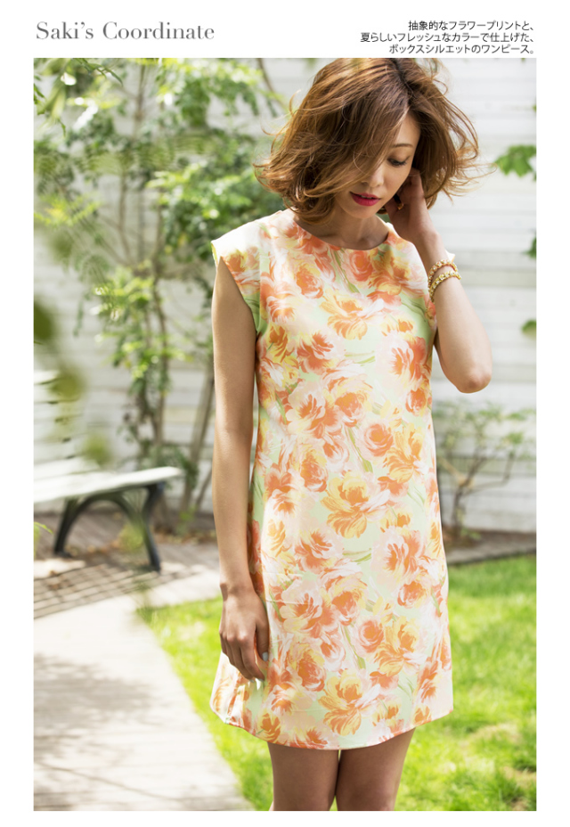 ぼかし花柄プリントワンピース Selvie セルヴィ Tocco 14 Summer Collection