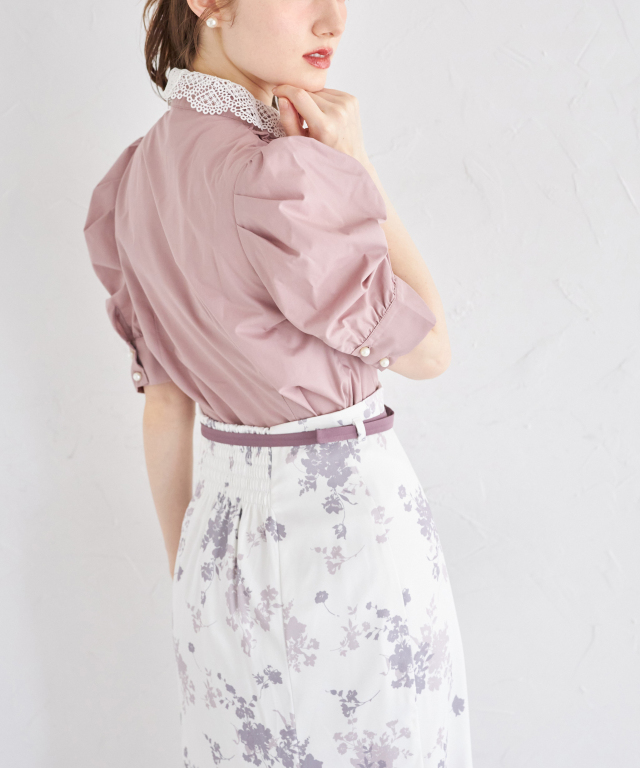 todoちゃん様 フラワープリントマーメイドフレアスカート