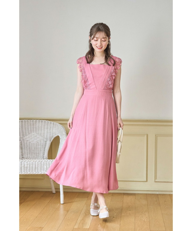 マーレット Merlette ワンピース ロング 長袖 グリーン 緑 1577-343  