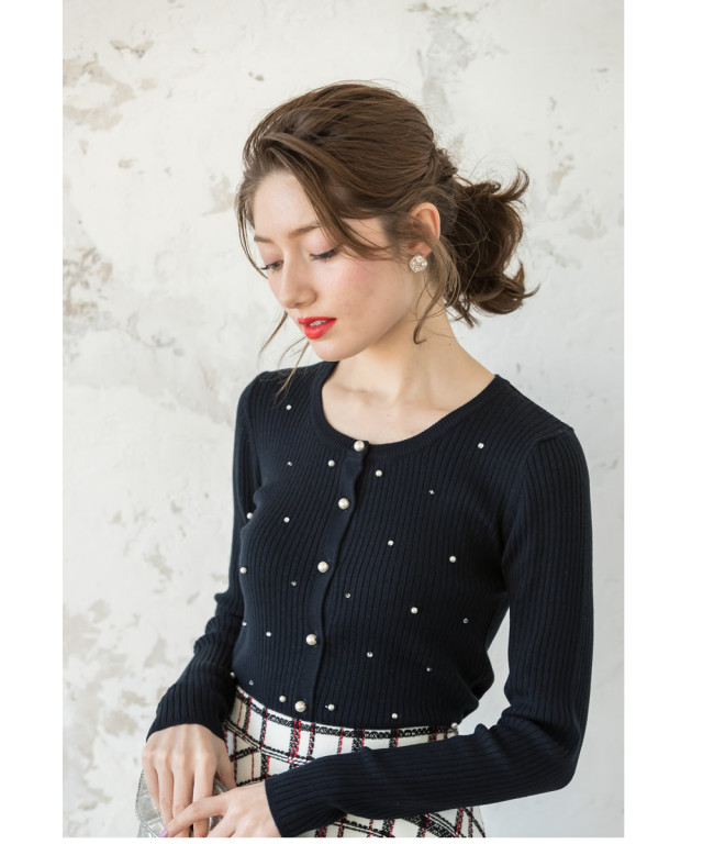 手編みカーディガン❁⃘*.゜夜空 なくなん