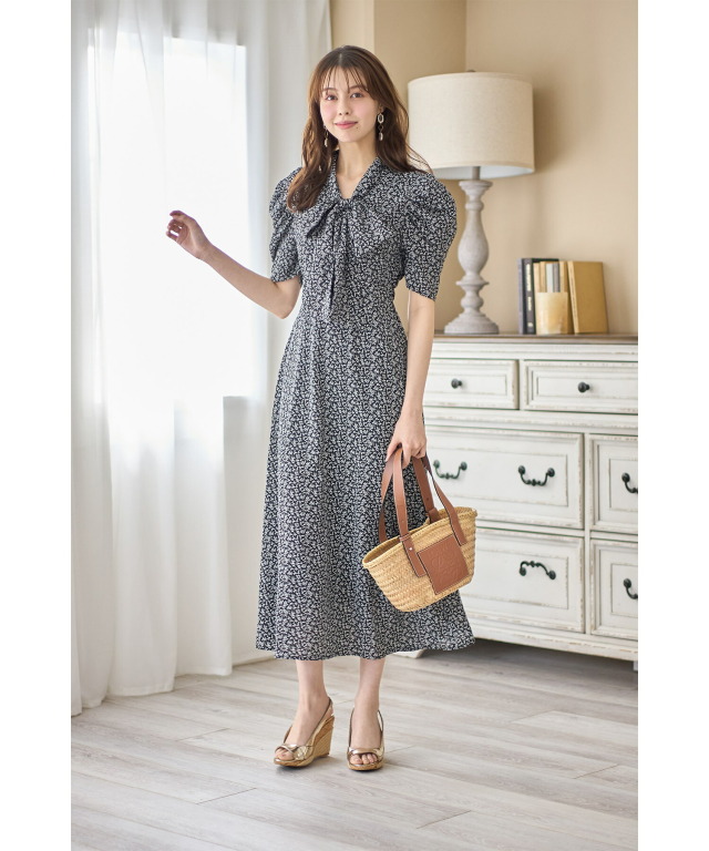 @Kuragesovボウタイワンピ セール】ピコレースボウタイワンピ【ZOZOTOWN限定アイテム