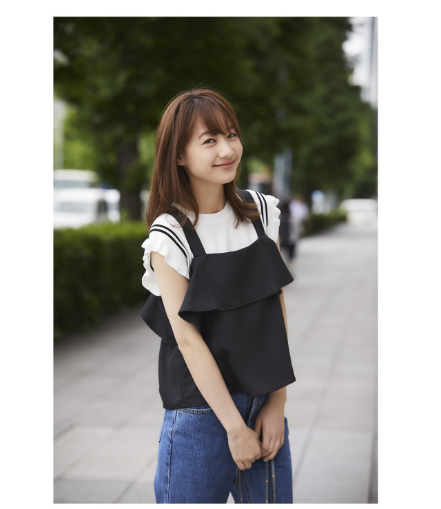 バックリボン2WAYオープンショルダーキャミトップス 【venean 
