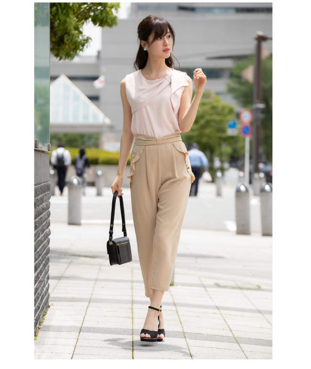 【amateras】クリーム色 サテパンツ リボン付き 40%OFF】satin ribbon pants～ｻﾃﾝﾘﾎﾞﾝﾊﾟﾝﾂ | flower／フラワー
