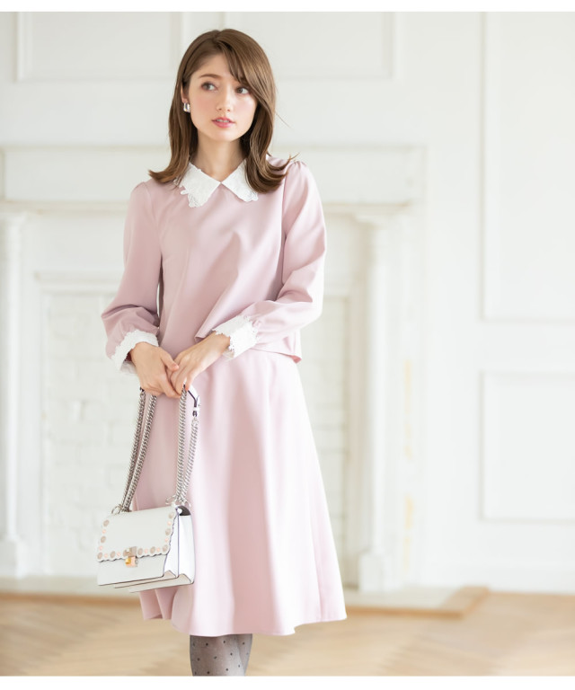 フラワーレースでおしとやか♪着まわし力バツグンなセットアップ《@_ak  