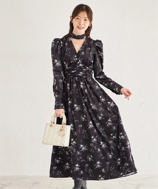 希少 マルニ 上質 ナイロン フリル リボン ギャザー デザイン ワンピース 83704781b_b_56_500.jpg