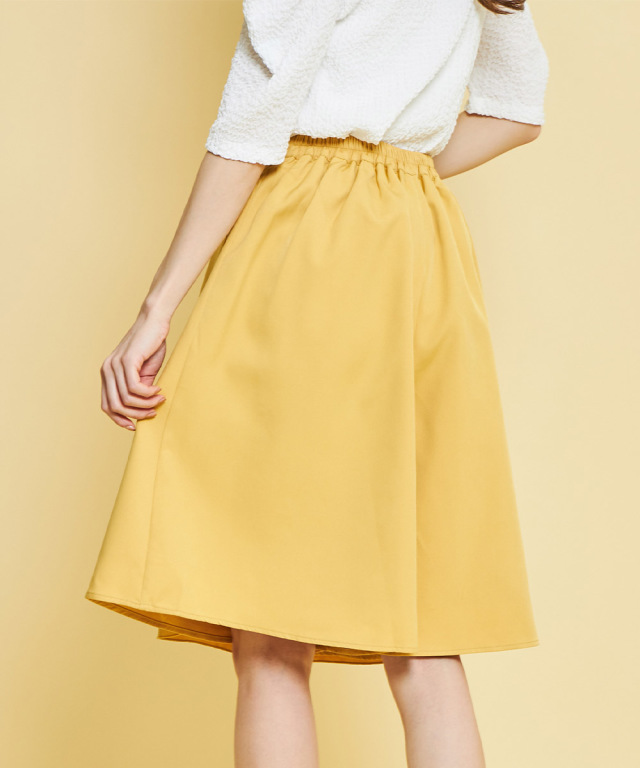 いつものコーデを2倍かわいくラップキュロットスカート 【zislly  