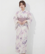 【トップス＆ワンピース＆帯の３点セット】２ＷＡＹ♪水彩フラワープリントセパレート浴衣【rozina ロジーナ】tocco closet(トッコクローゼット)《YUKATA COLLECTION 2025》※不良品以外返品不可