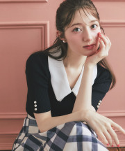 接触冷感＆ハンドウォッシュ♪２ＷＡＹ襟付リブニットプルオーバー 7月14日(月)オフィシャルサイト限定再販☆【corlite コーリト】《SummerBlack2025》※少量の在庫確保による再販売の為、交換は出来かねる場合がございます。予めご了承ください。