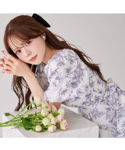 後ろビックリボン付きバルーンスリーブワンピース【nariche ナリシェ】 tocco closet(トッコクローゼット)≪@ichaaakoさんコラボ≫