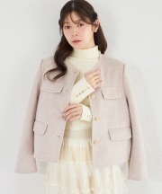 再販予定！入荷連絡受付中☆ゴールド釦ダブルポケットコート tocco closet(トッコクローゼット)※オフィシャルサイト限定