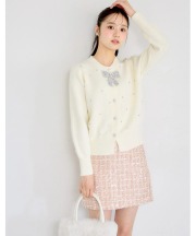 スパンコールツイードミニスカパン tocco closet(トッコクローゼット)※オフィシャルサイト限定