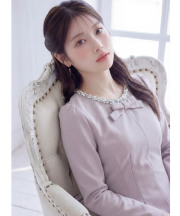 きらきらストーン×ビジュー付きリボンボンディングワンピース tocco closet(トッコクローゼット)