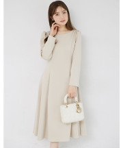 ２ＷＡＹ袖口ファー付きボンディングワンピース  tocco closet(トッコクローゼット)《CeremonyStyle》【製品不備により販売を中止とさせていただきます。販売の再開時期につきましては改めてお知らせいたします。】