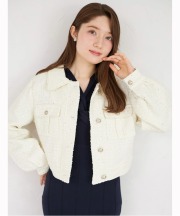 ポケット付きスパンコールツイードジャケットtocco closet(トッコクローゼット)※オフィシャルサイト限定