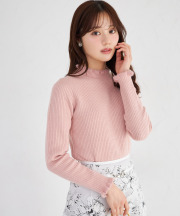 フリル付き裏起毛リブニットプルオーバー tocco closet(トッコクローゼット)