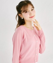ＵＶカット＆接触冷感＆花粉防止＆ハンドウォッシュ♪フラワー釦シアーカーディガン tocco closet(トッコクローゼット)　