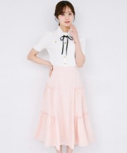 サイドティアードフリルサマーツイードスカート tocco closet(トッコクローゼット)