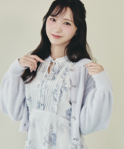 リボン釦ラメシャギーニットカーディガン tocco closet(トッコクローゼット)※野口衣織さんはラベンダー着用※オフィシャルサイト＆ルミネエスト限定