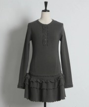 メローフリルリブカットミニワンピース tocco closet(トッコクローゼット)※オフィシャルサイト限定 ※セレクトアイテム