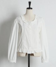 フリル付きサイドラインレース装飾ブラウス tocco closet(トッコクローゼット)　※オフィシャルサイト限定 ※セレクトアイテム