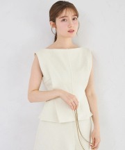 ウエストタックフリンジジレ tocco closet(トッコクローゼット)※オフィシャルサイト限定