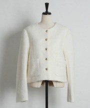 ゴールド釦シャギージャコット tocco closet(トッコクローゼット)※オフィシャルサイト限定 ※セレクトアイテム