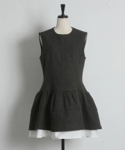 裾切り替えバイカラーチュニック tocco closet(トッコクローゼット)　※オフィシャルサイト限定 ※セレクトアイテム