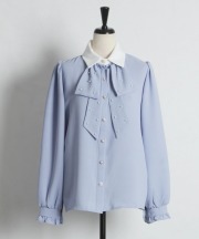 パール付きリボンタイブラウス tocco closet(トッコクローゼット)　※オフィシャルサイト限定 ※セレクトアイテム