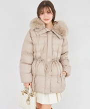 ２ＷＡＹファー付きウエストドロストダウンコート tocco closet(トッコクローゼット)※オフィシャルサイト限定 ※セレクトアイテム