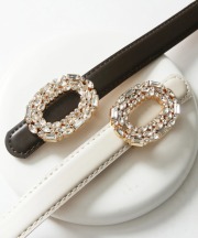 クリアビジューモチーフバックルベルト tocco closet(トッコクローゼット)※セレクトアイテム