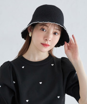 スカラップチューリップハット tocco closet(トッコクローゼット) ※セレクトアイテム ＊スペシャルプライス品につき返品/キャンセル/配送日指定不可/ラッピング不可/少量在庫のセールの為交換は出来かねる場合がございます。