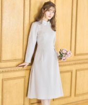 ２ＷＡＹビジュー×レース襟付きダンボールワンピース 【faresy ファレシィ】 tocco closet(トッコクローゼット)