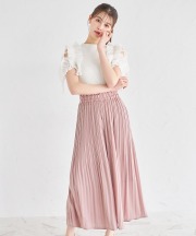 ヴィンテージサテン消しプリーツガウチョパンツ 5月24日(土)オフィシャルサイト限定アイボリー、ブラック再販☆【jullira ジュリラ】 tocco closet(トッコクローゼット)※少量の在庫確保による再販売の為、交換は出来かねる場合がございます。予めご了承ください。