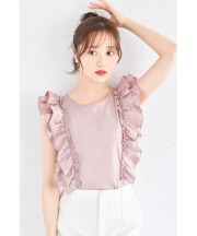 サイドフリルブラウス tocco closet(トッコクローゼット) ＊スペシャルプライス品につき返品/キャンセル/配送日指定不可/ラッピング不可/少量在庫のセールの為交換は出来かねる場合がございます。