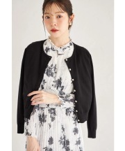 ヒアルロン酸加工＆ハンドウォッシュ♪パール釦ニットカーディガン【rosaney ロザニー】 tocco closet(トッコクローゼット)