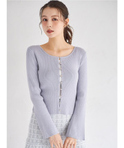 フレアスリーブラメリブニットプルオーバー tocco closet(トッコクローゼット)＊スペシャルプライス品につき返品/キャンセル/配送日指定不可/ラッピング不可/少量在庫のセールの為交換は出来かねる場合がございます。