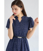 パールビジューベルト付きドットワンピース 3月31日(火) オフィシャルサイト限定再販☆ tocco closet(トッコクローゼット)※少量の在庫確保による再販売の為、交換は出来かねる場合がございます。※オフホワイトの入荷はありません。