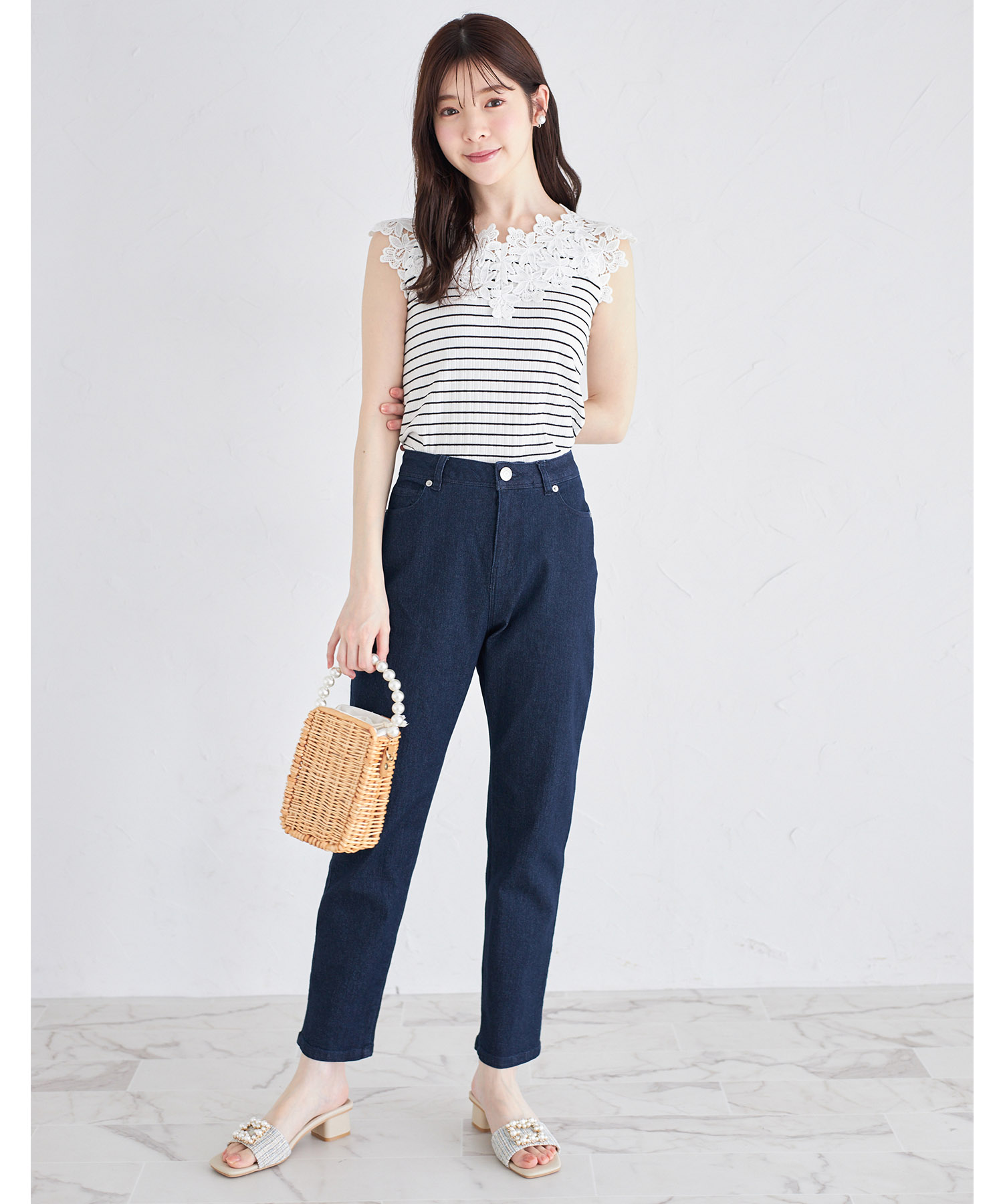 接触冷感♪クーリッシュテーパードパンツ【morchis モーシス】 tocco closet(トッコクローゼット)　＊スペシャルプライス品につき返品/キャンセル/配送日指定不可/ラッピング不可/少量在庫のセールの為交換は出来かねる場合がございます。