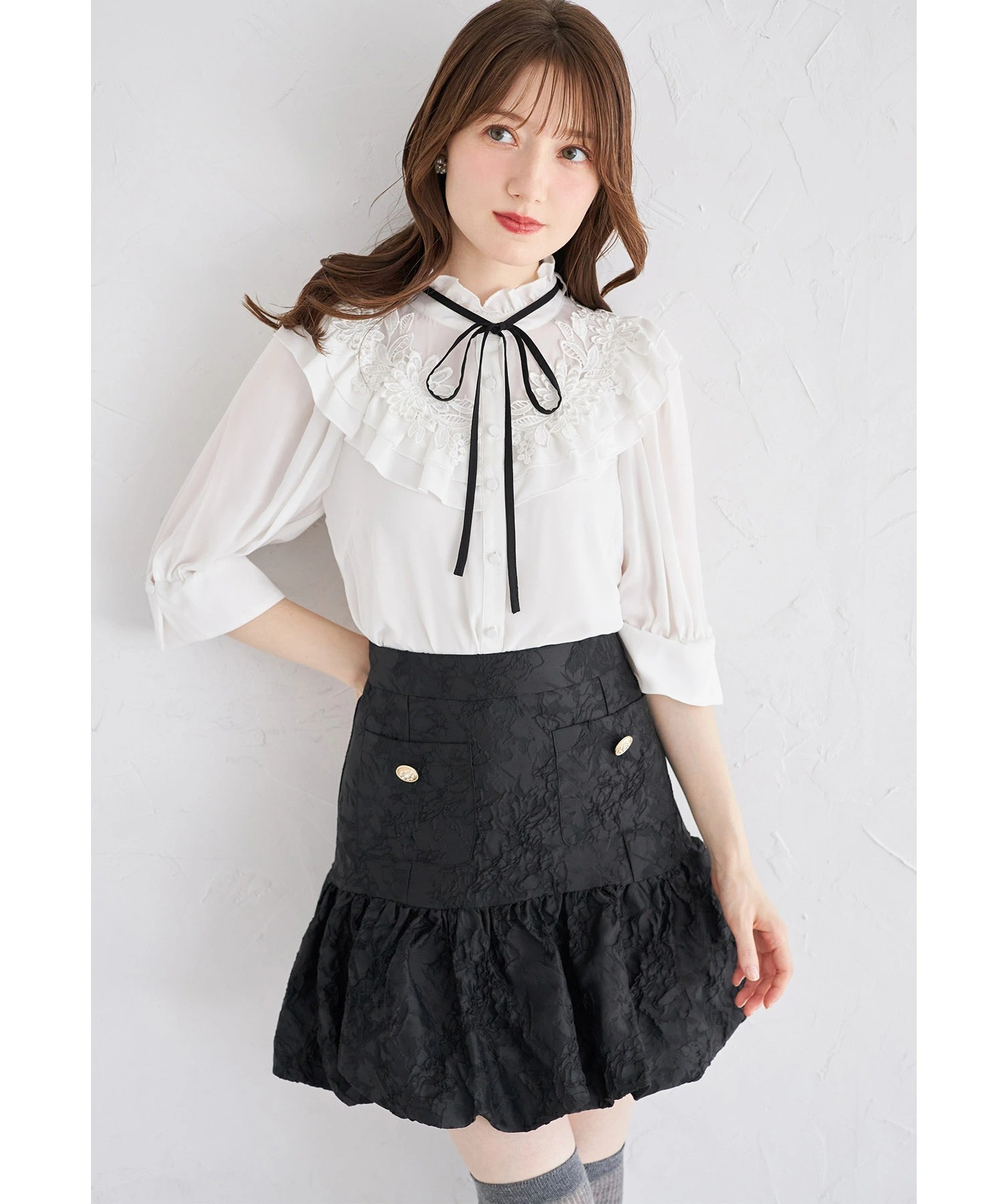 tocco トッコクローゼット　ポケット付きインナーパンツ仕様バルーンミニスカート